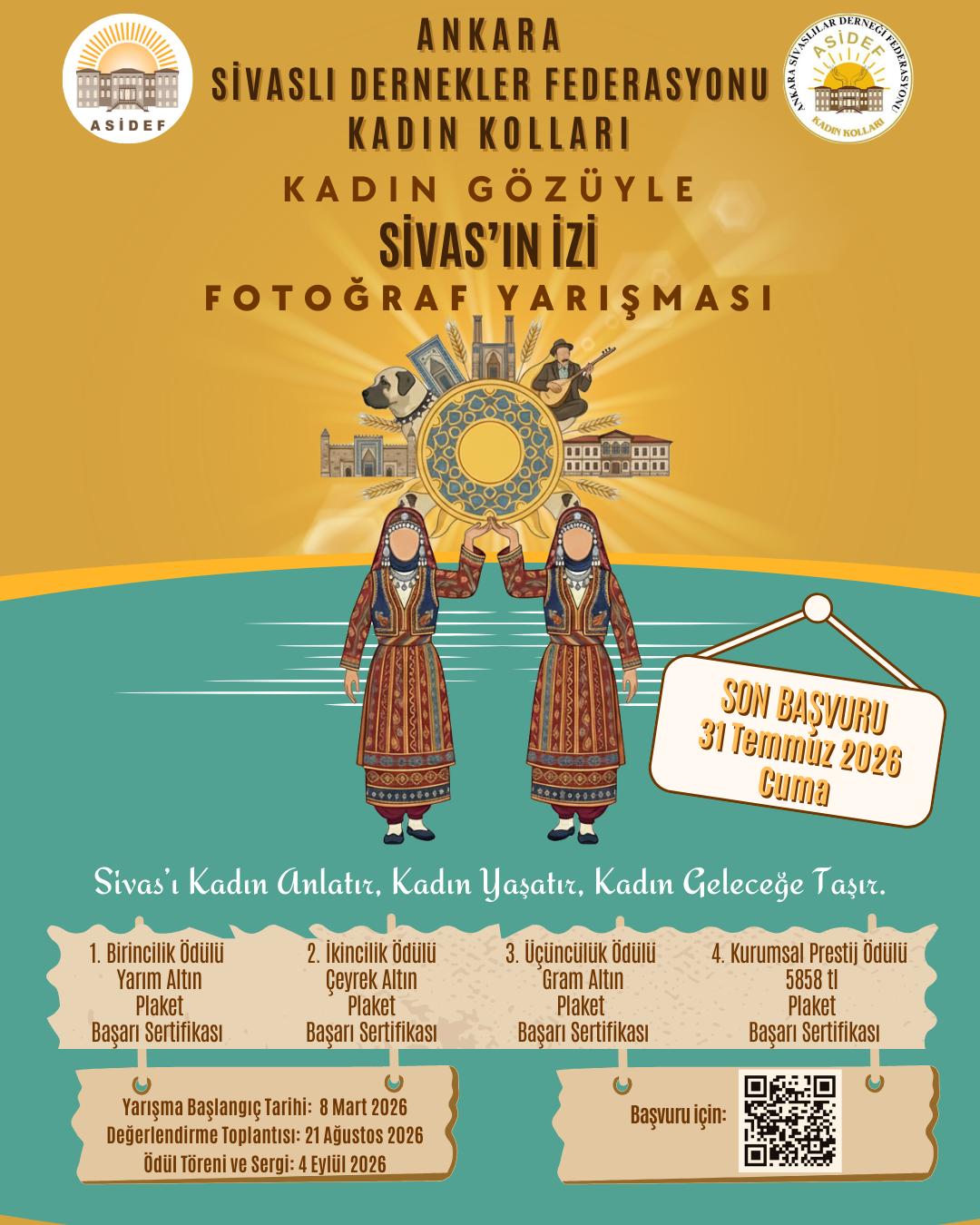 “Kadın Gözüyle Sivas’ın İzi” Fotoğraf Yarışması Başlıyor