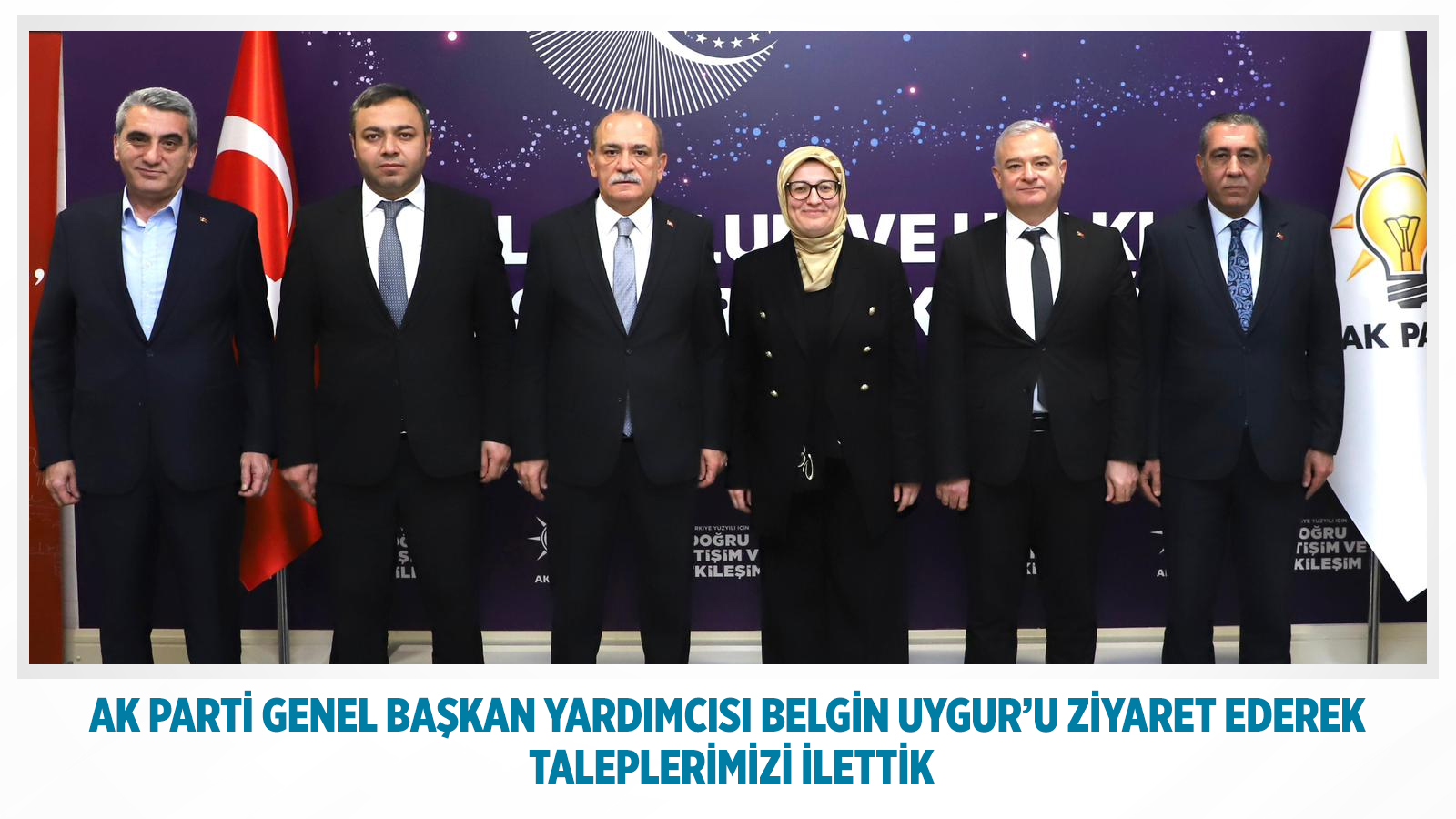 Büro Memur Sen Genel Başkanı Yusuf Yazgan; ”  Ak Parti Genel Başkan Yardımcısı Belgin Uygur’u Ziyaret Ederek Taleplerimizi İlettik”