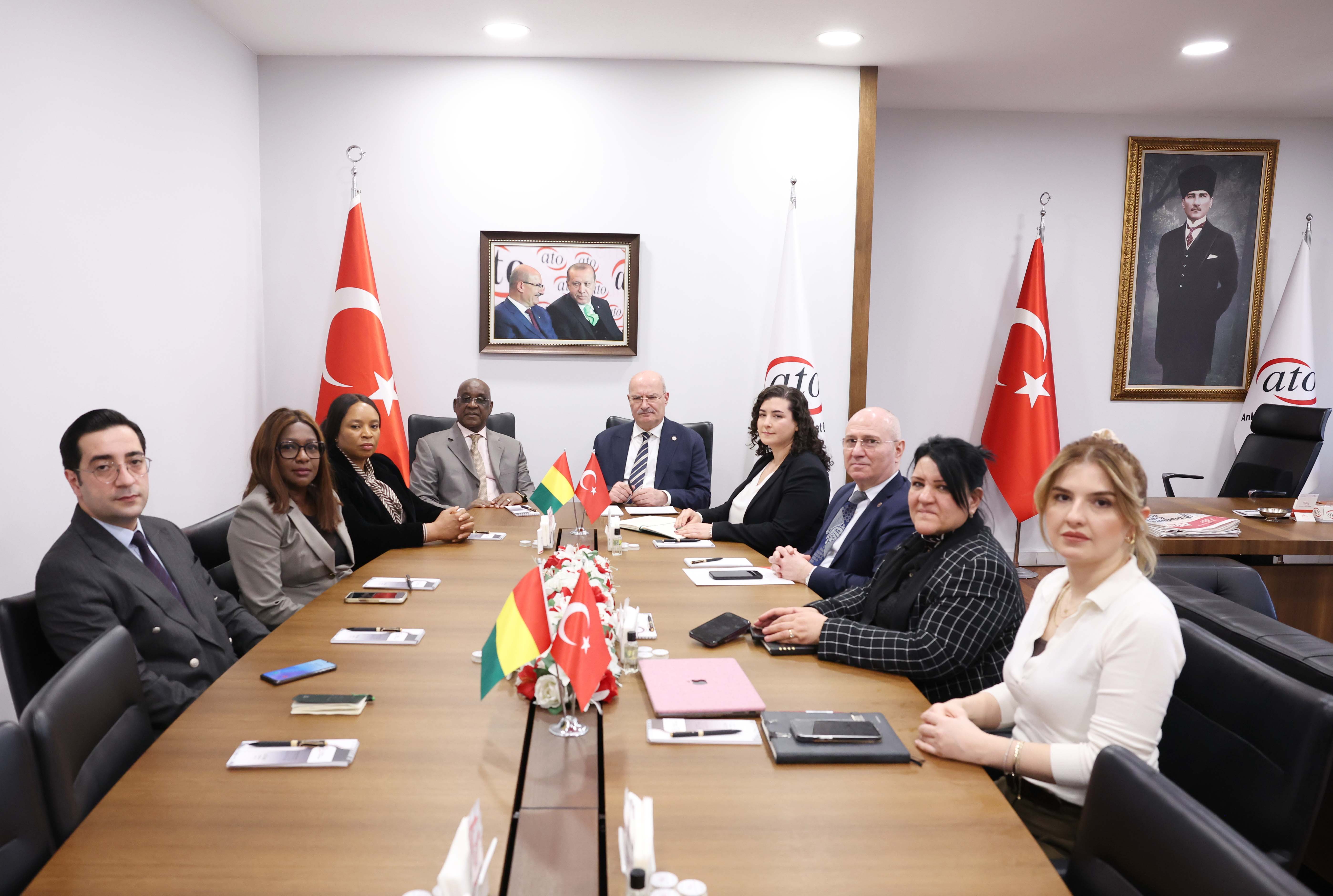 Gine Büyükelçisi Fofana, Ato Başkanı Baran’ı Ziyaret Etti
