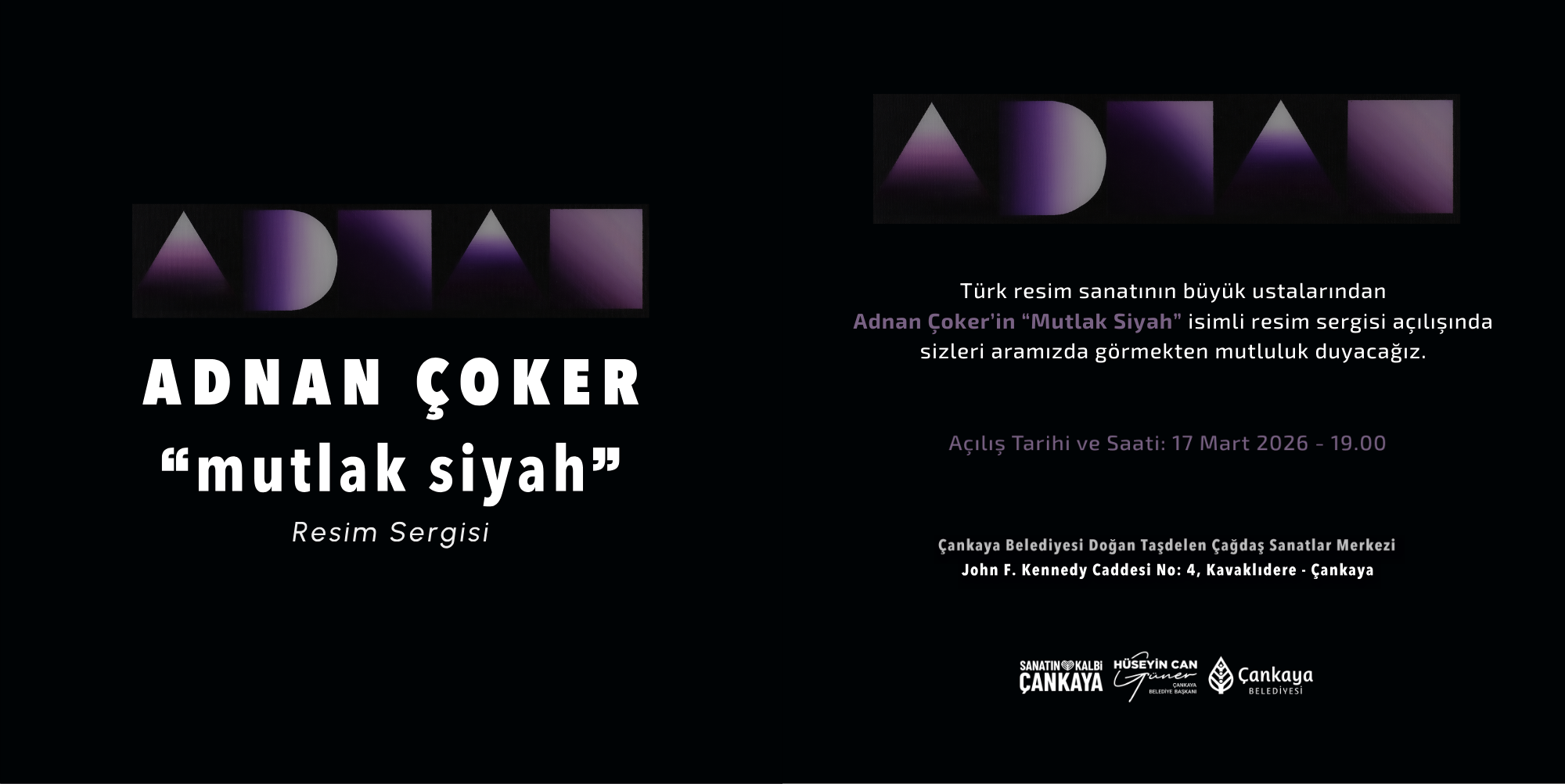 MUTLAK SİYAH: ADNAN ÇOKER RESİM SERGİSİ
