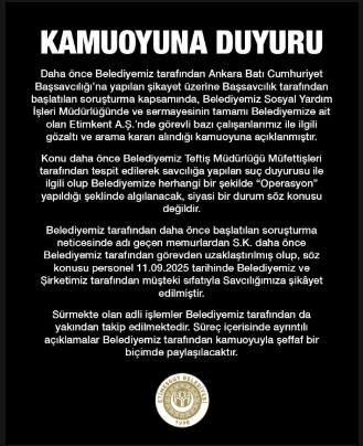 Etimesgut Belediyesi Şikayet Etti, Savcılık Harekete Geçti