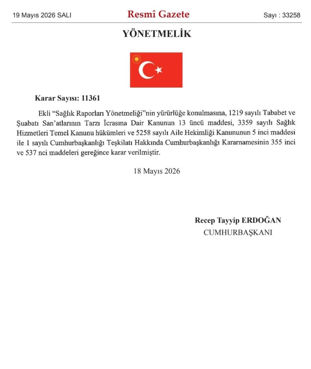 SAĞLIK RAPORLARINDA YENİ DÖNEM BAŞLADI