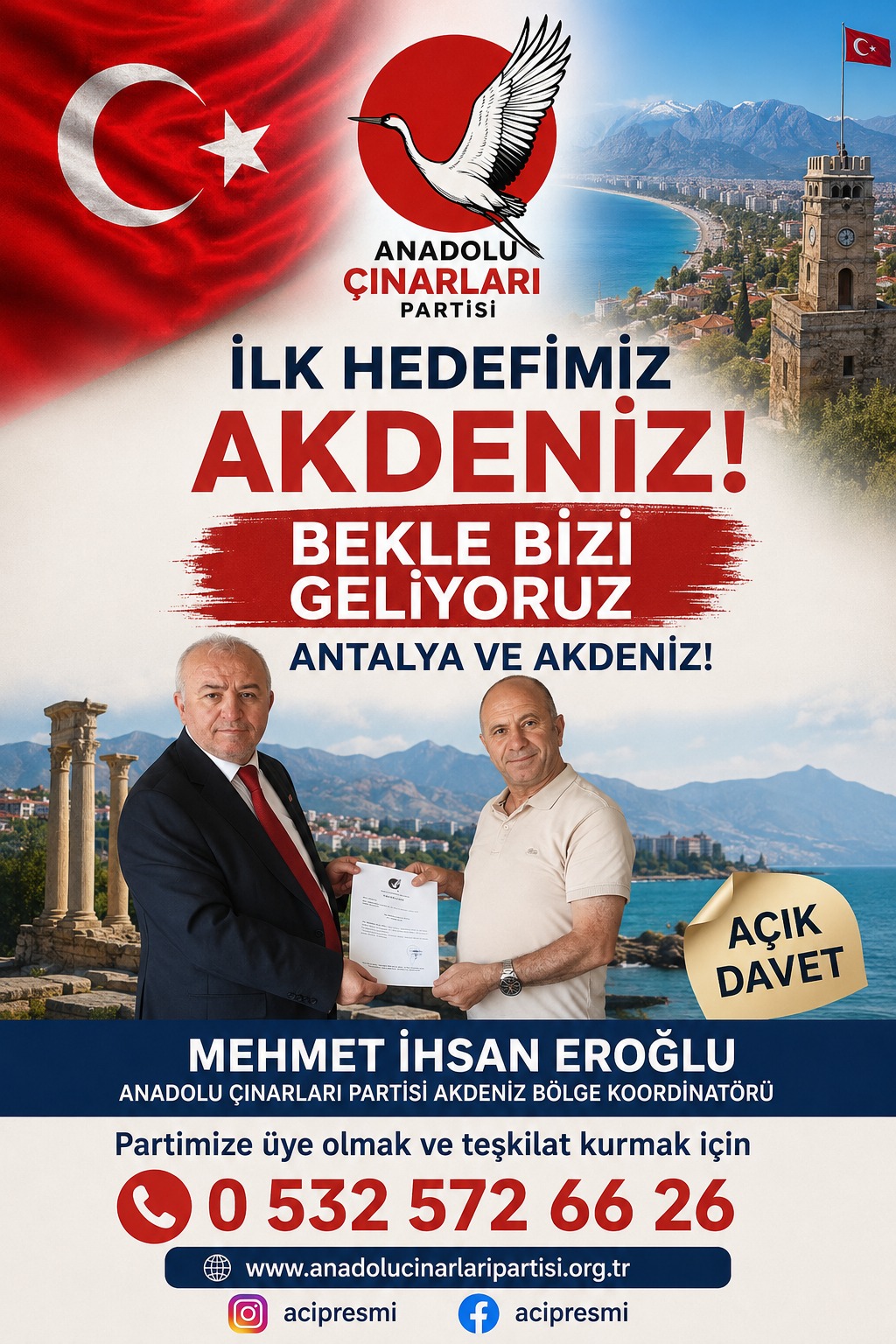 Eroğlu’ndan Akdeniz Hamlesi: İlk Hedef Antalya