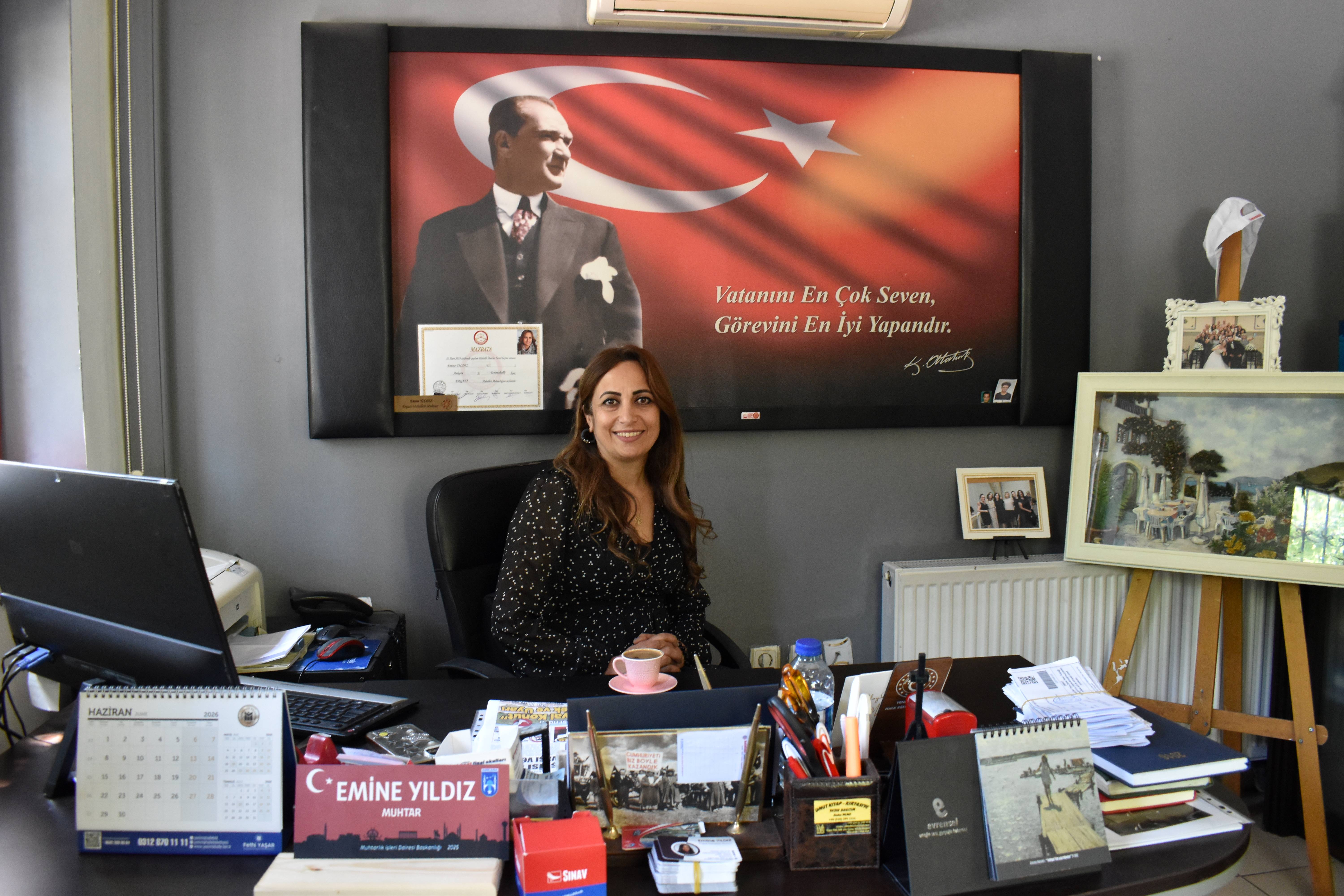 Ergazi Mahallesi Muhtarı Emine Yıldız: 